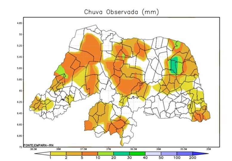 EMPARN registra chuvas em todas as regiões do RN Blog do Wallace